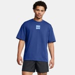 Tee-shirt à manches courtes oversize Under Armour Heavyweight SM Box pour homme Tech Bleu / Horizon Bleu XXL