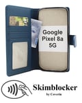 Skimblocker Google Pixel 8a 5G Plånboksfodral (Petrol)