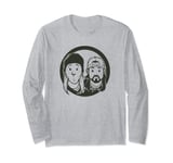 Jay and Silent Bob Simple Cartoon Faces Long Sleeve T-Shirt