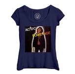 T-Shirt Femme Col Echancré Acdc Vintage Album Powerage Hard Rock 70's