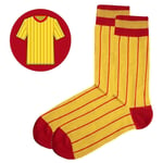 SicSocks Liverpool - Away 1982 Yellow Retro Football Shirt Socks UK Size 7-11