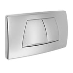 Geberit 115888461 Plaque de chasse d'eau Twinline 2 debits Chrome mat