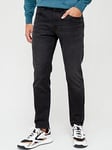 BOSS Taber Tapered Fit Jeans - Black, Black, Size 38, Inside Leg Regular, Men