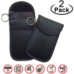 Clé de voiture Keyless Go Protection [Pack de 2], Pochette de protection pour clé de télécommande, Pochette de protection contre les radiations