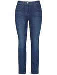 Samoon Women's Betty Jeans, Dark Blue Denim, 14 Short