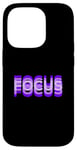 Coque pour iPhone 14 Pro Purple Focus Illusion d'optique graphique violet