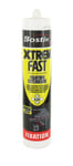 BOSTIK PRO Mastic de Fixation Xtrem Fast Blanc à Prise Rapide Extérieur et Pièces Humides