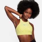 Nike Dri-FIT Swoosh Medium Support Sport-BH för Löpning - Gul - Handla nu på Loparshop.se!