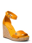 Tommy Hilfiger Colorful High Wedge Satin Sandal Orange