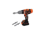 Smoby - Black+Decker - Perceuse Electronique - Jouet Bricolage Enfant - 2 Vitesses - Piles Incluses - 360916