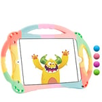 TopEsct Coque pour iPad Mini pour Enfants - Résistante aux Chocs - avec poignée et Support - pour iPad Mini, Mini 2, Mini 3, Mini 4 et Mini 5 (modèle 2019) (Arc-en-Ciel)