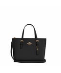 Coach Womens Leather Mollie Tote 25 Bag - Black - One Size