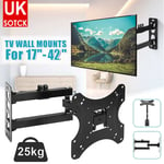 TV Wall Bracket Mount 17-42" Swivel & Tilt Full Motion for LED Plasma Television