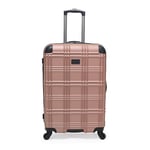 Ben Sherman Nottingham Valise de Voyage à 4 Roues 22 x 14,5 x 10, Multicolore, 22 x 14,5 x 10 cm, Rose Gold, 24-inch Checked, Nottingham Valise 4 Roues