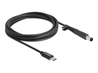 Delock - Strømkabel - 24 Pin Usb-C (Hann) Til 7,4 X 5,0 Mm Dc-Jakk (Hann) - 20 V - 3 A - 1.5 M - Svart