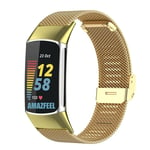 Fitbit Charge 5 Armband i mesh, guld