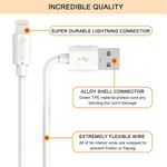 USB C Lightningiin – iPhonen pikalaturi – lataus ja synkronointi (iPhone/iPad/AirPod-latauskaapeli)