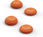 Convex Thumb Grip Caps Joystick Cap Analog Stick Cap Thumbstick Grip Cover For Nintendo Switch Pro Controller & Ps5 / Ps4 / Slim/Pro Controller - Candy Orange, 2 Pairs (4pcs)