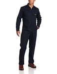 Dickies Men's Basic Blended Coverall Casual Pants, Dark Navy V1, L Tall