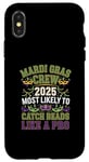 iPhone X/XS Mardi Gras Crew 2025 Most Likely To Catch Beads Like a Pro Case