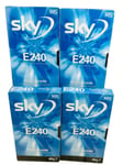 3 X VHS Video Cassette Tapes Brand NEW SEALED Sky E240 4 Hour