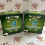 Nicorette Icy White 2mg Nicotine Gum, 210 pieces x 2 (420 Gum Pieces) NEW