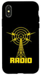 Coque pour iPhone X/XS Antenne ondes radio - Ham Radio et ondes courtes