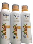 Dove Shower Mousse 3 x 200ml Shower & Shave Argan Oil