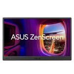 ASUS Moniteur USB Portable ZenScreen MB169CK - 16 Pouces (15,6 Pouces d'affichage), Full HD, IPS, Double USB Type-C, sans Scintillement, Filtre de lumière Bleue, Surface antireflet, béquille à 360°