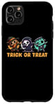 Coque pour iPhone 11 Pro Max Trick Or Treat Chibi Halloween Reaper Frankenstein Scarecrow Scarecrow