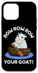 iPhone 12 mini Row Row Row Your Goat Funny Animal Pun Case