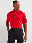 UNDER ARMOUR Mens Golf Tech Polo - Red, Red, Size L, Men