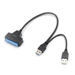 USB 3.0 to SATA Adapter Cable Blue for 2.5 Inch Solid State and Hard Drives 25x22cm Easy Drive Connection