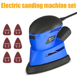 Electric Detail Palm Sander Detail Sanding Orbital Sheets Dust Collection Box