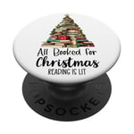 All Booked for Christmas Sign,Let's Get Lit Book Christmas PopSockets PopGrip Adhésif