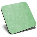 Square Single Coaster  - Green Science Atom Print Chemistry Physics  #45231