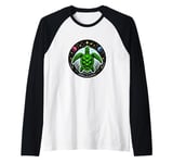 Cosmic Turtle With Stars & Planets Graphic Raglan Baseball Tee