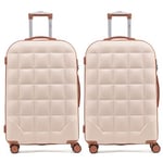 Flight Knight Bubble Suitcase Ryanair easyJet Jet2 Approved 8 Wheel Hardcase Suitcases Cabin or Medium & Large Check-in Sizes