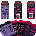 Ladies Socks If You Can Read This Bring Me Gin Wine Prosecco Novelty 4-8 Uk