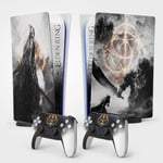 Sticker Pour La Ps5cercle D'elden, Autocollant Skin Pour La Ps5 Déco, Console Et Manette, Edition Standard Digitale, Skin Malenia (2 Manettes)