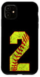 Coque pour iPhone 11 Softball #2 Fast Pitch Love Softball Joueur préféré de la maman