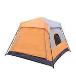 Nologo CKQ-KQ Tente automatique 3 personnes Sac à dos portable pour extérieur, intérieur, famille, camping, pique-nique, plage, store imperméable 240 x 240 x 170 cm