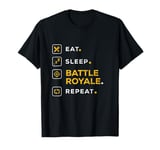 Funny Gamer Christmas Eat Sleep Battle Royale T-Shirt