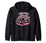 UTV SXS All-Wheel Drive Passenger Princess Driving Car Zip Hoodie