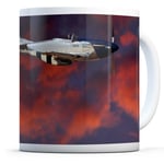 P1 Mustang Red Skies - Drinks Mug Cup Kitchen Birthday Office Fun Gift #16309