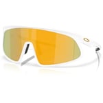 Oakley RSLV (Prizm 24K) Solbriller Unisex - Hvit, One Size, Perfekt for Løping og Utendørs Aktiviteter