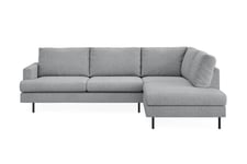 Menard Compact Sofa med Chaiselong 4-seter - sjeselong Grå