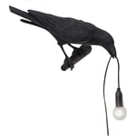 Raven Vägglampa, Unik Gotisk Korp Fågel Vägglampa (Vänster Svart Vägglampa)