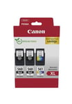 Canon PG-560XL x 2 / CL-561XL High Yield Genuine Ink Cartridges, Pack of 3 (2 x Black, 1 x Colour) - Cardboard Multipack