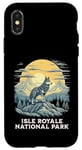 Coque pour iPhone X/XS Isle Royale National Park Grey Wolf Vacation Wildlife